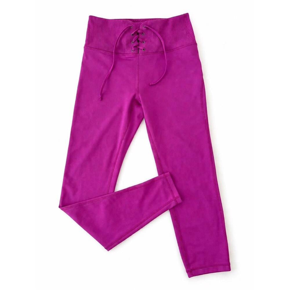 Victoria’s Secret Sport Lace-Up High Rise Leggings | Pink Magenta | Size S